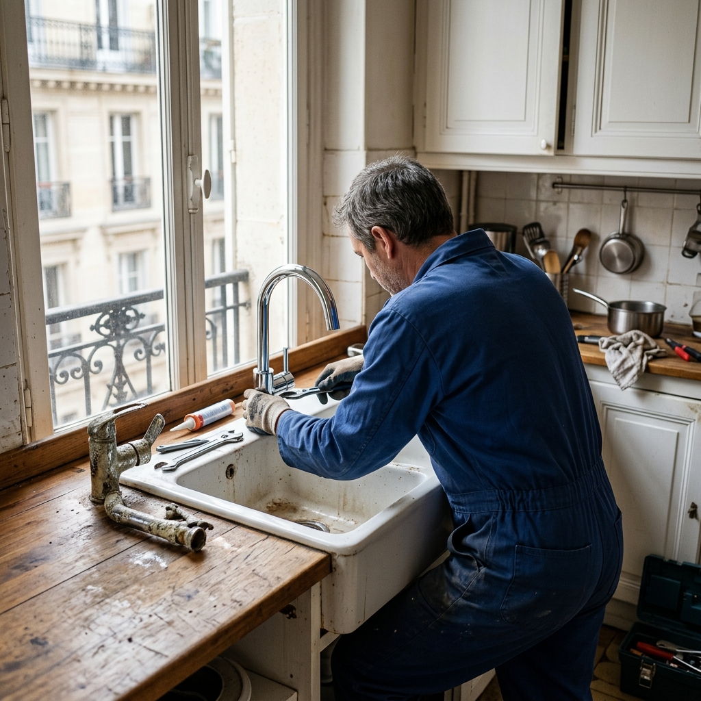 Remplacement robinetterie Paris